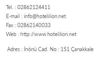 Hotel lion iletiim bilgileri